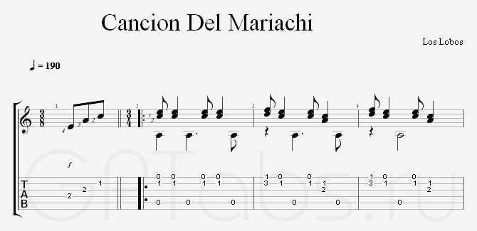 Cancion Del Mariachi